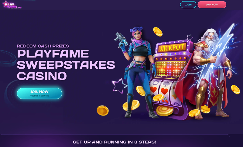 PlayFame sweepstakes casino
