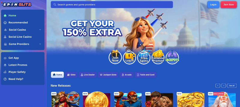 SpinBlitz sweepstakes casino