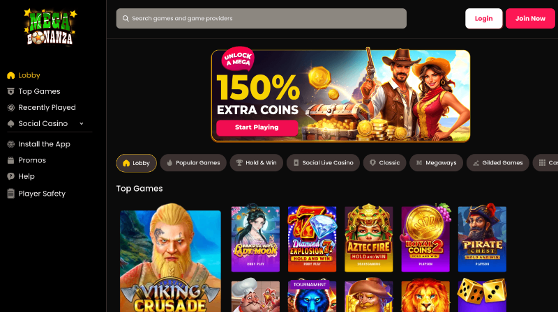 Mega Bonanza sweepstakes casino