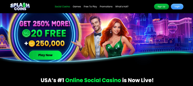 Splash Coins sweepstakes casino